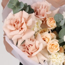 nezhnyj buket c rozami 7